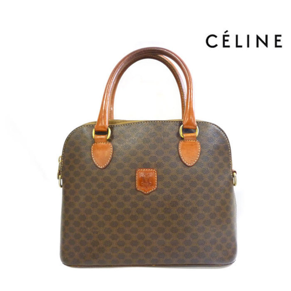 Celine Handbag Brown Macadam Pattern - image 1